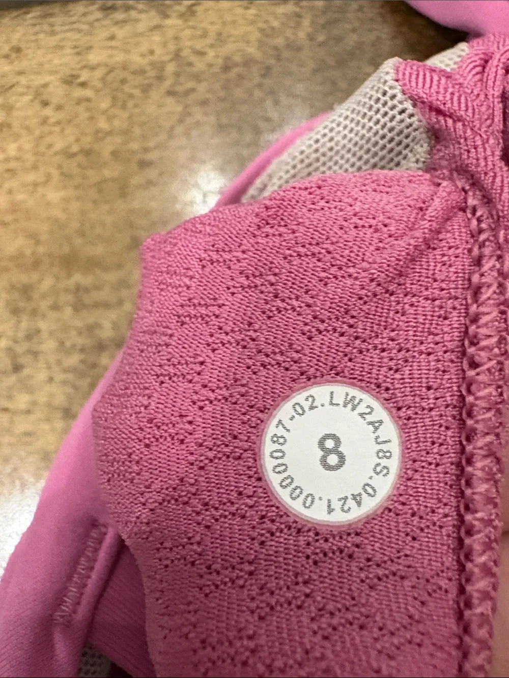 Lululemon free to be serene sports bra pink blossom size 8